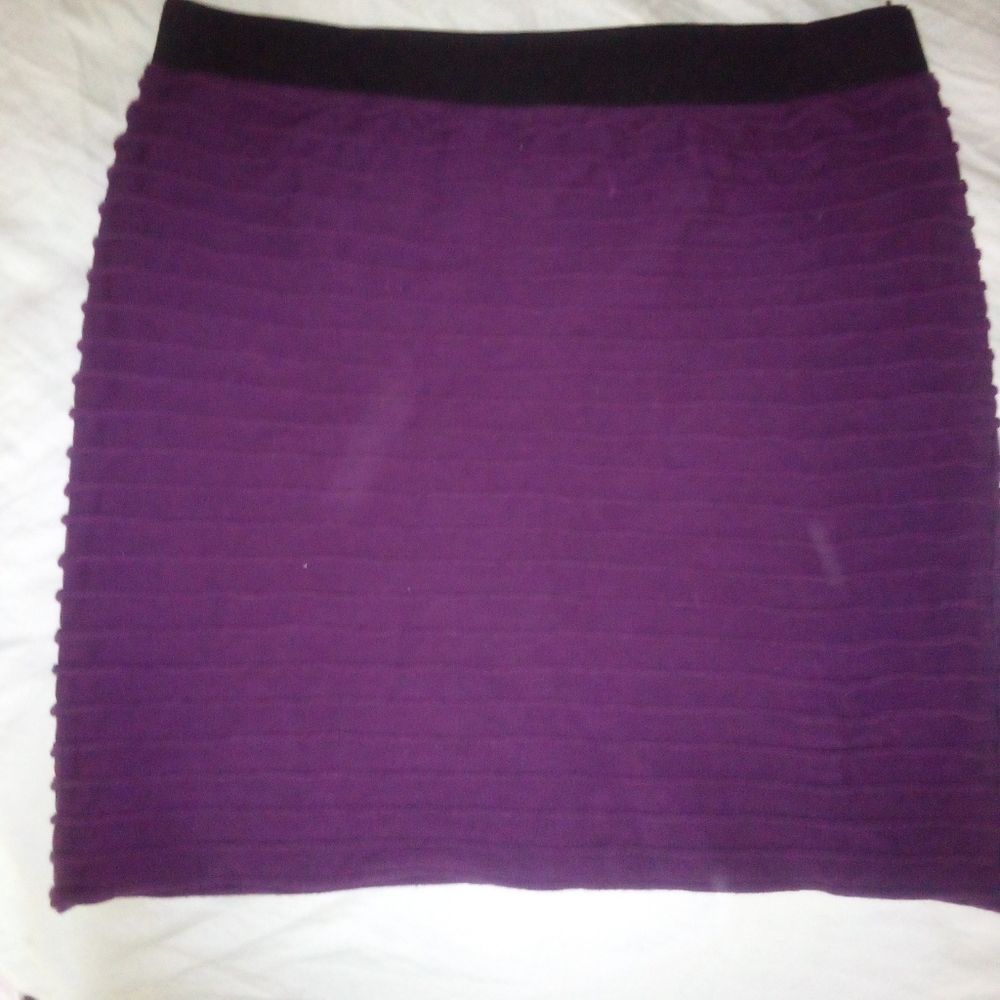 Forever 21 Eggplant horizontal ribbed mini